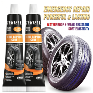 Tire Repair Glue Special Adhesive for Crack Repair Black Flexible Tire Glue for Side Peeling Scratches and Damage of Outer Tires