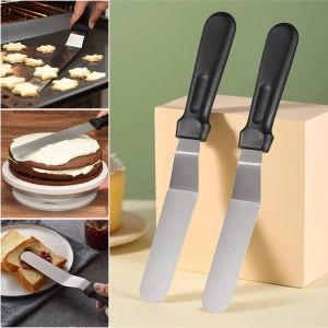 Stainless Steel Cream Butter Spatula with Handle Icing Smoother Frosting Knife DIY Cake Making Tool Baking Tool
