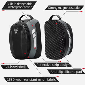 Magnetic Fuel Tank Luggage Bag For Universal Retro Motorcycle With Iron Oil Tank Waterproof 4.5L Racing Motorbike Tank Front Bag