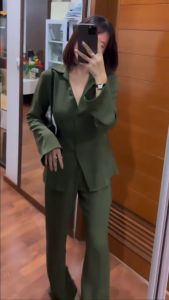 One Set Wanita Terbaru: Setelan Wanita Dewasa & Crinkle Airflow