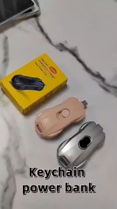 (Tặng Kèm Móc Chìa Khóa Bảo Hành 12 Tháng) Sạc Dự Phòng Mini 1500MAH Kèm Móc Chìa Khóa Siêu Nhỏ Sạc Dự Phòng Sạc Nhanh Cho Mọi Điện Thoại Iphone Samsung oppo Bộ Sạc Dự Phòng Di Động Mini Nhỏ Gọn Kèm Dây Sạc Tyce-C Giá Rẻ