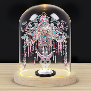 3D Metal Puzzle Model Guifei Marriage Ceremony Red Makeup Box Creative Gift for Girlfriend Birthday Wedding Christmas