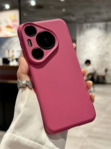 Ultra-Thin Liquid Silicone Phone Case for Huawei Pura70 pro Full Cover Lens Anti-Fall Womens High-End Sensation P70 Protective Cover