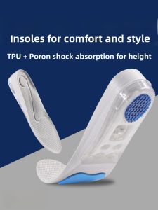 XIANZHAO | Mens Sport Insole Heightening Shoes Cushioning Invisible Comfortable Long Wear No Sinking No Tired Feet EVA Material