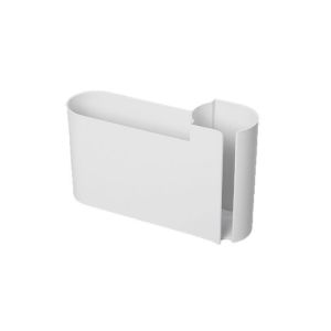 Wall-Mounted Trash Bag Organizer ABS Plastic Kitchen Cabinet Door Dual-Compartment Storage Box Space-Saving for Home Office