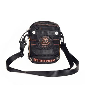 Tough New Trend Mens Bag Casual Crossbody Outdoor Sports Multifunctional Waist Bag Mobile Phone Bag Durable Polyester Lining