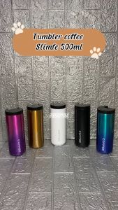 Tumbler Stainless Steel Coffee Slim Mug 500ml / Gelas Kopi Tahan Panas Dingin / Tumbler Coffee Mug Slimfe