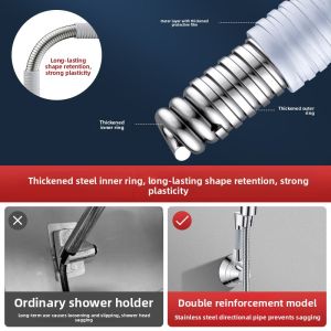 MONLEYTA | Powerful German Suction Shower Head Holder Adjustable Base No Drilling Needed Bathroom Shower Fixed Bracket Universal