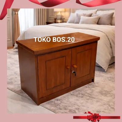 Redy Stok Lemari Kayu Plisture Pintu 2 Lemari Baju Serbaguna