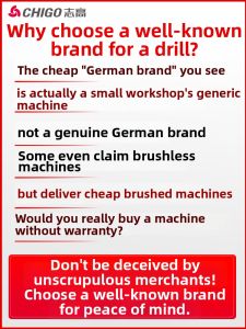 Chigo | Brushless Cordless Impact Drill