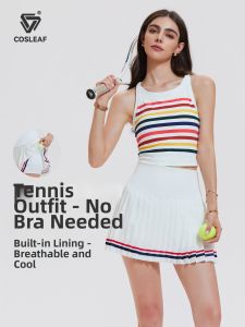 COSLEAF | Multi-Sport Pleated Skirt and Tank Top Set
