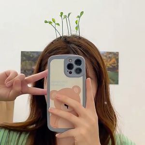 Pinapple กิ๊บติดผมตลกๆ คลิปผมถั่วงอก ปิ่นปักผมพืชถั่วเหลืองผู้หญิงผมถั่วเหลือง เครื่องประดับผมแฟชั่น