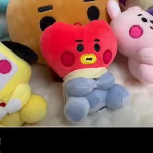 New BTed 21Plush Toys Kawaii Mini Keychain Anime Pendant Ornament for Kids 12-22cm Bt Peripherals Soft Stuffed Animals Doll Gift