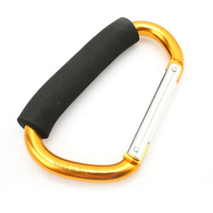 1 PC Hook Carabiner ตะขอช้อปปิ้งฟองน้ําความปลอดภัย Carabiner กลางแจ้ง Camping Hiking ตะขอขนาดใหญ่ 135 มม.* 8 มม