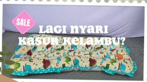 kasur bayi kelambu model sofa full silikon microfiber motif lucu