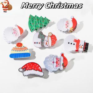 Christmas grab clip cartoon snowman hairpin cute simple advanced sense shark clip hair accessories holiday commute