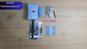 Stainless Steel 304 Indicator Lock Bathroom Restroom Toilet Partition Door Accessories