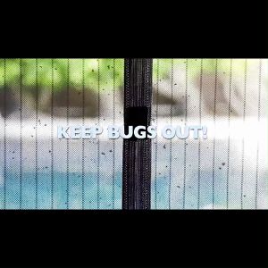 【100x210cm】Summer Magnetic Screen Door Curtain Anti Mosquito Insect Fly Bug Curtains Magnetic Net Mesh Automatic Closing Screen Curtain Net Easy to Install Kitchen bedroom Curtain Magic Mesh