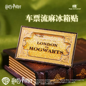 Harry Potter Themed Magnetic Fridge Magnet Sandflow Style Ticket Design Anime Cartoon Souvenir Collectible Gift Item