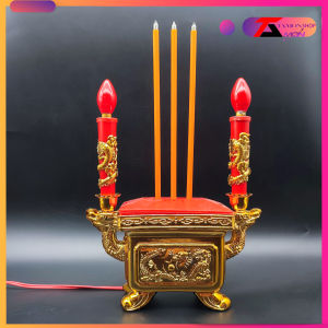 Tặng 2 bóng đèn trái ớt + LƯ HƯƠNG ĐIỆN TỬ HÌNH VUÔNG TRƯNG BÀN THỜ THỜ CÚNG LƯ HƯƠNG SỬ DỤNG TRONG CHUNG CƯ [TMS_LV]