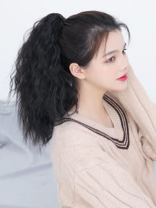 Natural Looking Long Curls Fake Hair Cornrows Womens Tail High Ponytail Tied Type Popular Internet Hair Extensions
