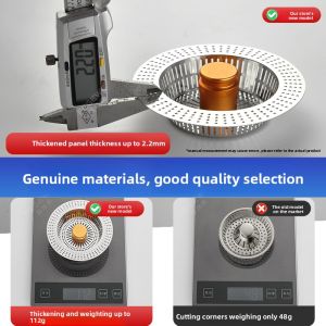 MONLEYTA | Stainless Steel Kitchen Sink Filter Drain Cover Vegetable Washing Basin Leaky Plug Complete Set Sink Drain Press Type Bouncing Core