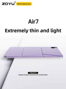 Zoyu | Ultra-Thin Magnetic Absorption iPad Air 7 Protective Case Single-Sided Clip Pro 11-Inch Tablet Stand Apple iPad 11 Shell Light