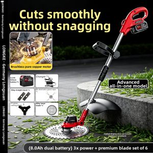 LONGKE | Handheld High-power Cordless Lawn Mower