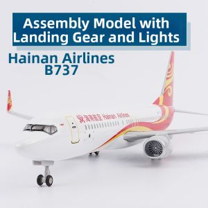 CHENXING | Large With Wheels Lights Airplane Model