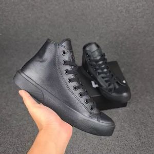 Obral Sepatu Kulit Hawn Hara Leather High Full black 36-43 Sneakers hitam polos Sepatu Sekolah Hitam Polos