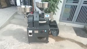 Máy xát gạo phễu inox đầu xát inox