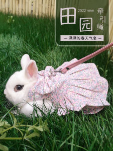 Pet Rabbit Clothes Hand Holding Rope Rabbit Guinea Pig Lop Eared Rabbit Young Rabbit Pygmy Rabbit Pastoral Style Clothing