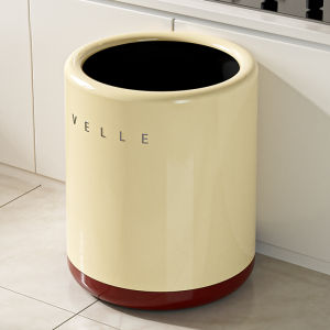 Large Capacity Kitchen Office Living Room Bedroom Dormitory Bathroom Trash Can Home Use High Aesthetic Value round Shape Plastic Bin