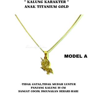 KALUNG ANAK ASLI TITANIUMKALUNG KARAKTER ANAK TITANIUMKALUNG ANAK TIDAK GATALKALUNG ANAK TIDAK LUNTURPANJANG 35 CMTERSEDIA BEBERAPA PILIHAN MODEL KALUNG