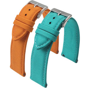 พรีเมี่ยมกันน้ํา Sailcloth นาฬิกา 18 มม.19 มม.20 มม.21 มม.22 มม.24 มม.สายไนลอนกีฬานาฬิกาข้อมือสร้อยข้อมือสําหรับชาย