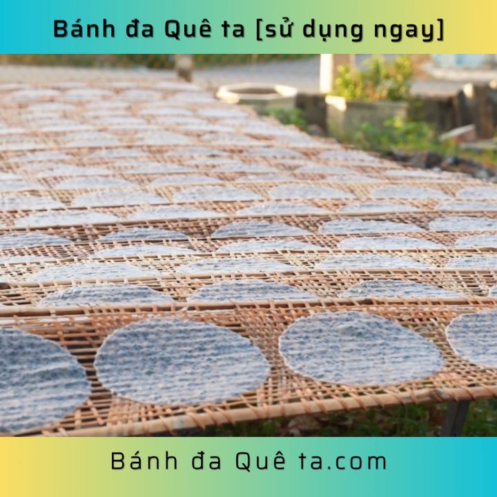 BÁNH ĐA QUÊ TA Nướng sẵn - vị Gừng (Đóng gói chân không - Hộp 6 bánh ...