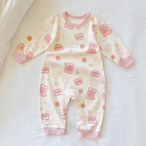 Infant Pure Cotton Long Sleeve Romper Sleepwear