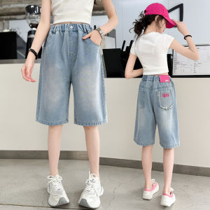 Denim Stylish Embroidery Easy-match Summer Shorts
