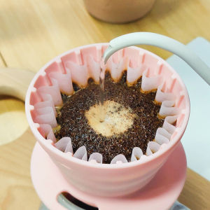 Wild Hand-Poured Coffee Filter Paper Flat Bottom Wave Filter Cup 1-2 Cup Portion Joinout Brand Dining Utensils Coffee Filters