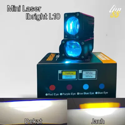 Ibright L10 Lampu Tembak Biled Blue Lens Alumunium Waterproof