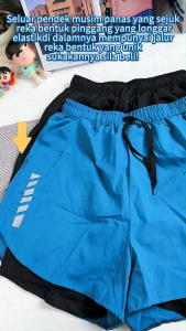 Mens Anti awkward Large Flat Corner Swimming Pants Quick drying Hot Spring Swimming Pants Fake Two piece Shorts Double layer