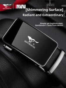 SEPTWOLVES | Automatic Buckle Leather Mens Belt