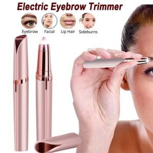 Electric Eyebrow Trimmer Painless Hair Remover Razor Mini Shaver for Brows Women Portable