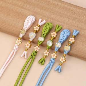 Handwoven Long Tail Braid Button New Chinese Style Hanfu Clothing Retro Tang Suit Hairpin Embellishment DIY Sewing Accessories