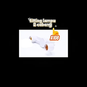 A108 RUMAH LAMPU DUAL E27 ORI 100% Cangkang adaptor soket ganda 2 CABANG PBT tahan api terisolasi Kontaktor tembaga konduktivitas kuat koneksi konversi socket LED PIJAR FITTING FITING LAMP LISTRIK DUAL UNIVERSAL KAP TEMPAT PENERANG RUMAH JALAN PJU PLAFON