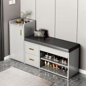 ZHUOHE | Home Entry Shoe Cabinet with Soft Seating  Bench