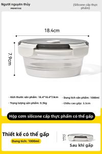 The Primitive | Hộp Đựng Thực Phẩm Du Lịch Gấp Gọn Silicone Dung Lượng Lớn