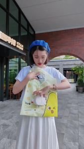 Cartoon Cartoon Foldable Shopping Bag Lightweight Portable Ornaments Doll Storage Environmental Protection Bag Daily Storage Handy Tool