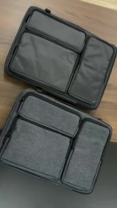 Laptop Briefcase 13 14 15.6Inch for MacBook Pro Air HP Dell LenovoMulti-Pocket Computer Bag with Shoulder Strap for Work Travel
