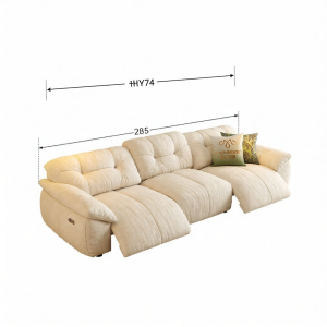 Pashaman | Electric Fabric Sofa for Small Living Rooms Washable Zero Wall Placement